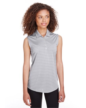 Ladies' Rotation Stripe Sleeveless Polo Shirt 