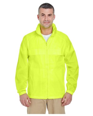 Adult Full-Zip Hooded Pack-Away Jacket