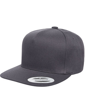 Adult 5-Panel Cotton Twill Snapback Cap