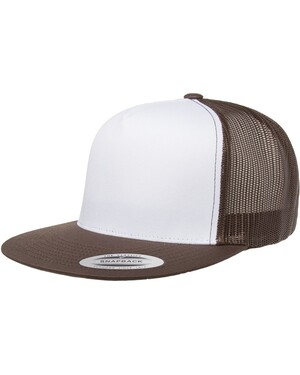 Adult Classic Trucker with White Front Panel Cap 