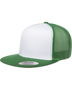 Adult Classic Trucker with White Front Panel Cap 