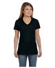 Hanes S04V Women's  4.5 oz., 100% Ringspun Cotton nano-T V-Neck T-Shirt