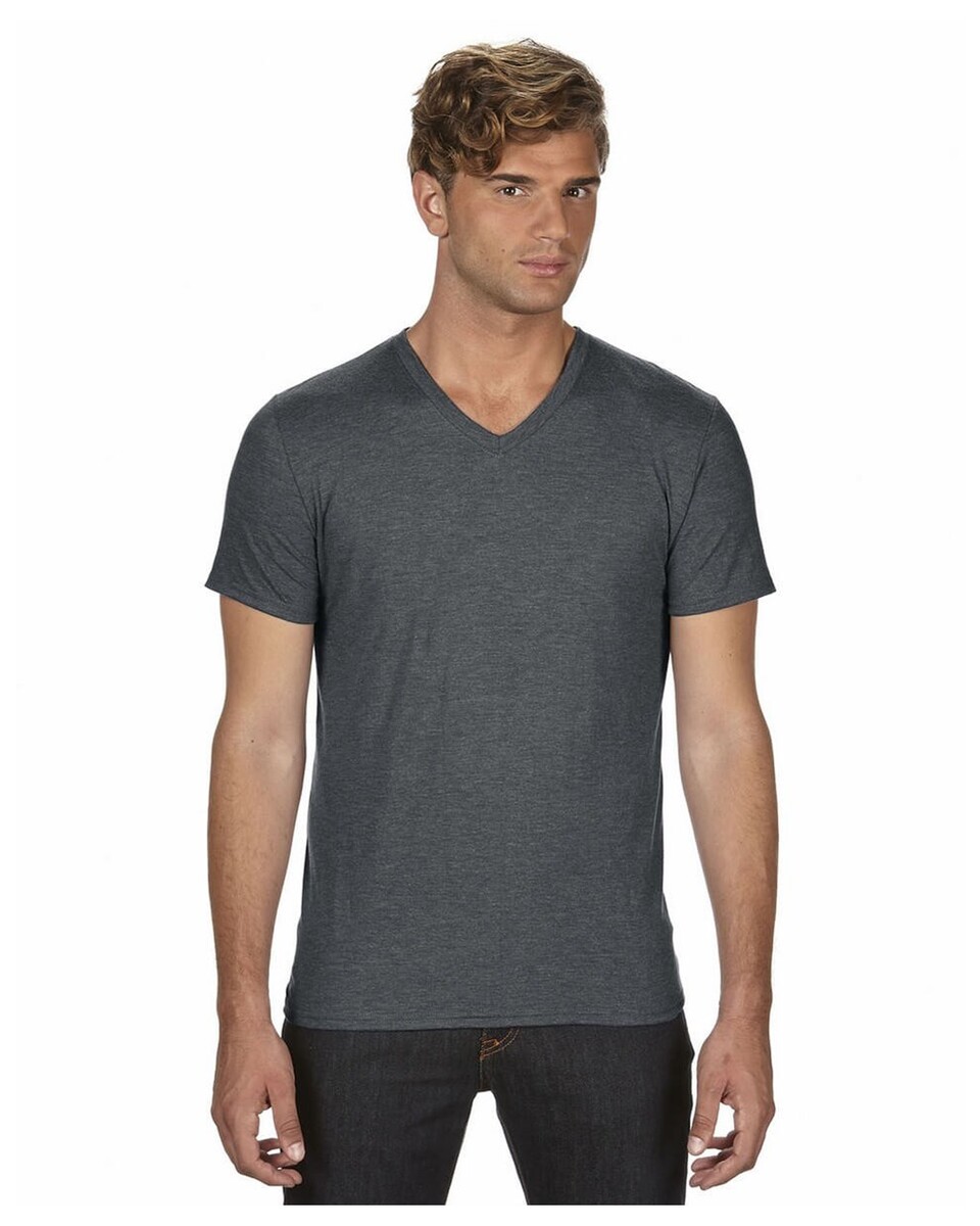 Anvil 6752 Triblend V-Neck T-Shirt - BlankShirts.com