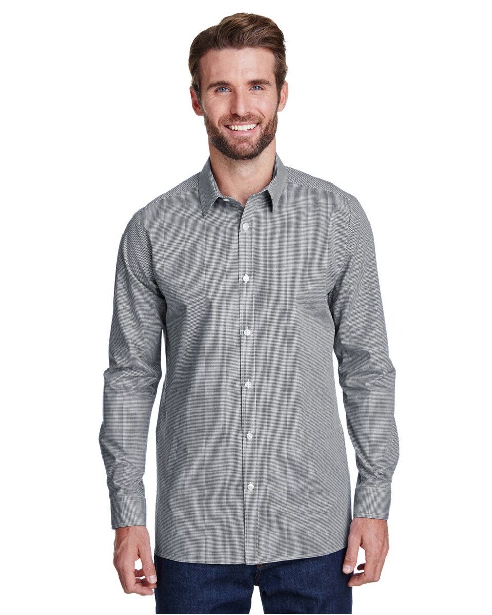 Artisan Collection by Reprime RP220 Men's Microcheck Gingham Long ...