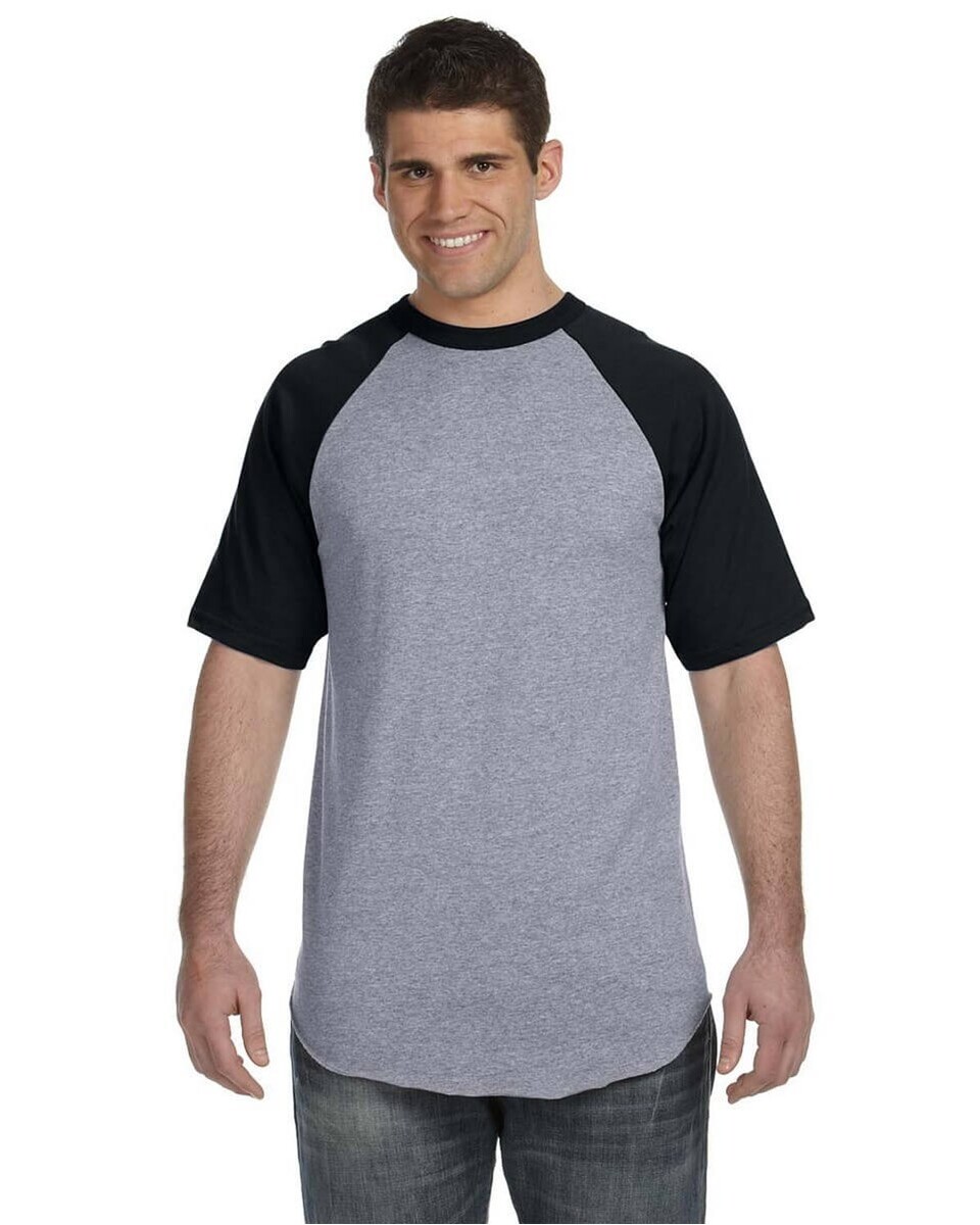 Augusta Sportswear 423 50/50 Short-Sleeve Raglan T-Shirt - BlankShirts.com