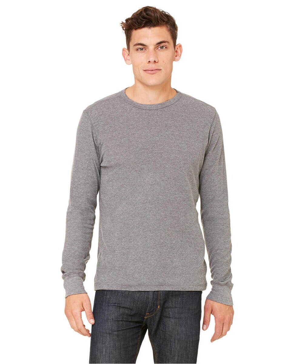 Bella + Canvas 3500 Men's Thermal Long-Sleeve T-Shirt - BlankShirts.com
