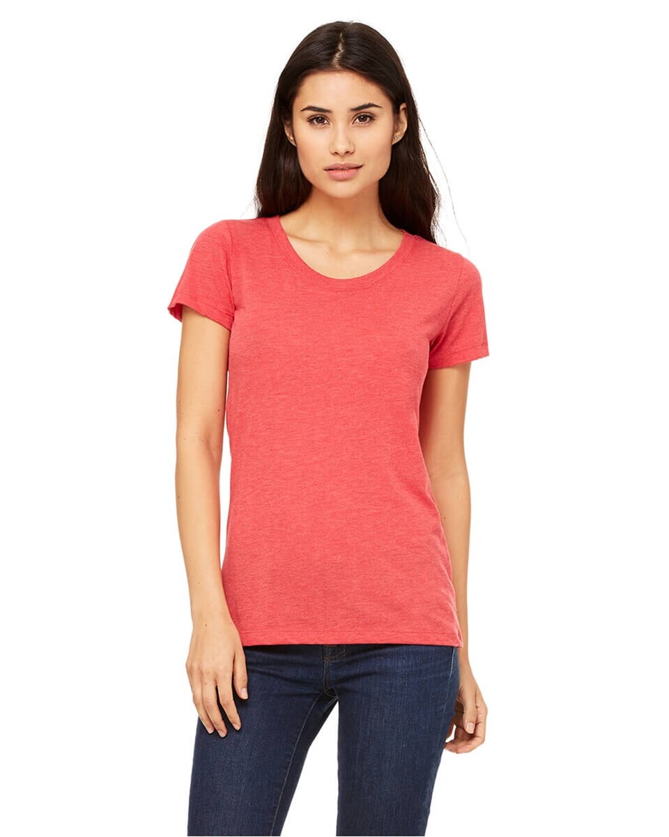Bella + Canvas 8413 Women's 3.4 oz. Tri-Blend T-Shirt - BlankShirts.com