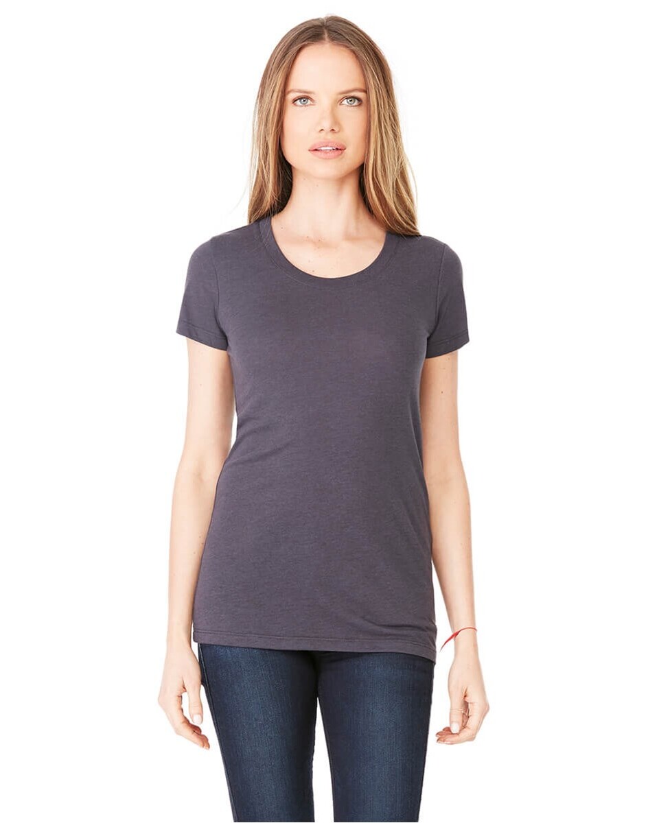 Bella + Canvas 8413 Women's 3.4 oz. Tri-Blend T-Shirt - BlankShirts.com