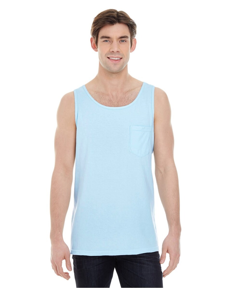 Comfort Colors 9330 Adult Heavyweight RS Pocket Tank - BlankShirts.com