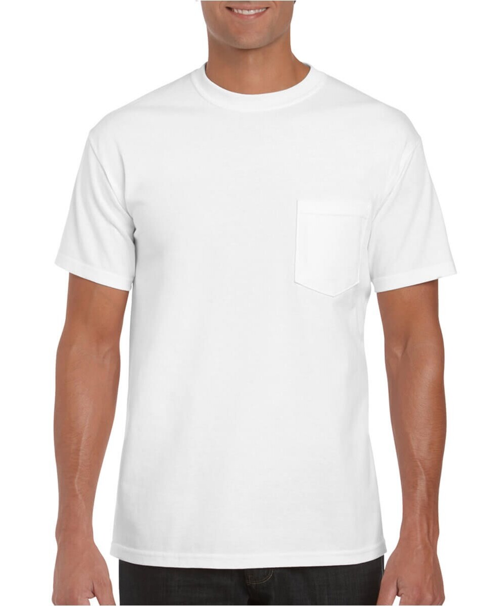 Gildan 2300 6.1 oz. Ultra Cotton Pocket T-Shirt - BlankShirts.com