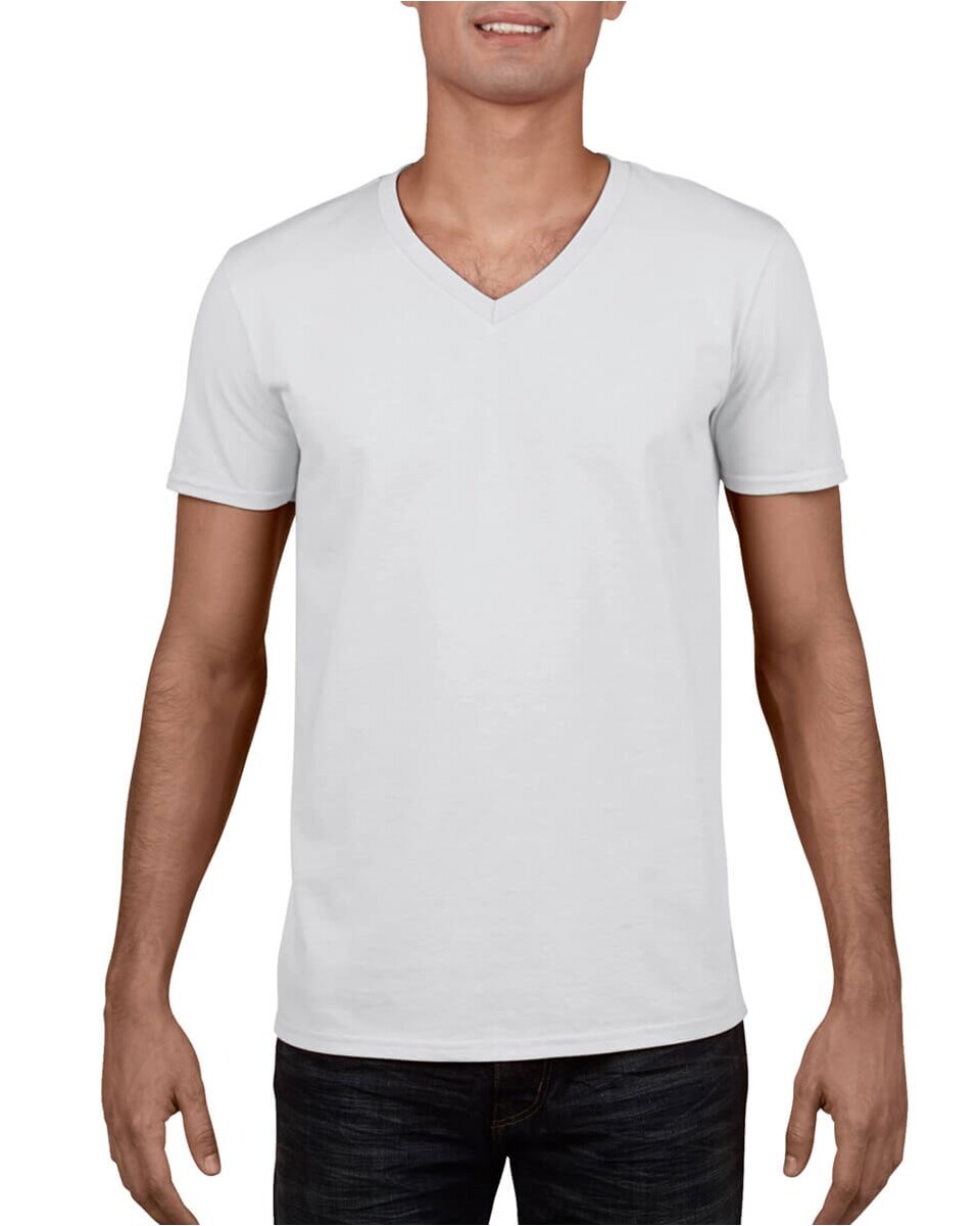 Gildan 64V00 4.5 oz SoftStyle V-Neck T-Shirt - BlankShirts.com