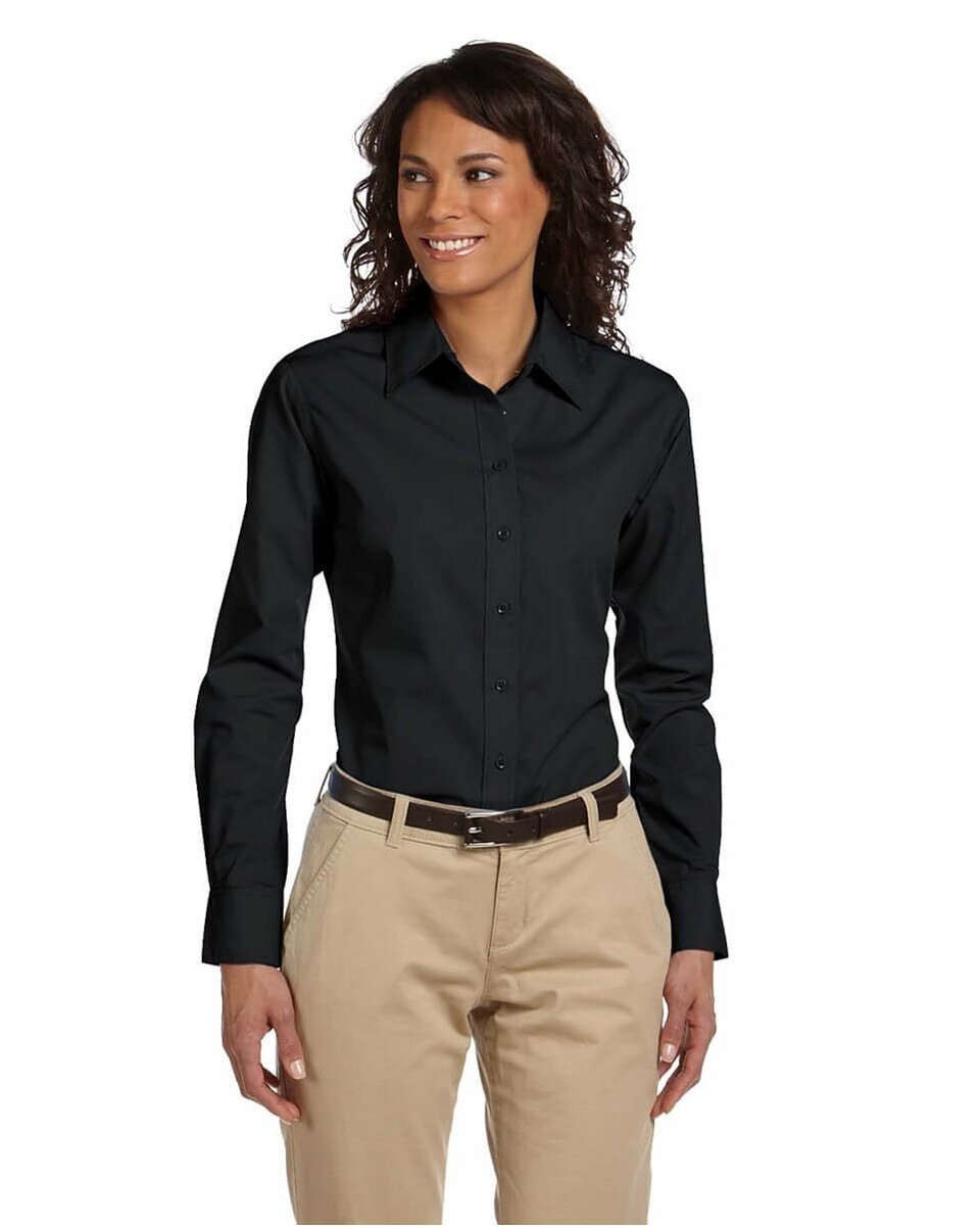 Harriton M510W Women's Value Poplin Dress Shirt - BlankShirts.com