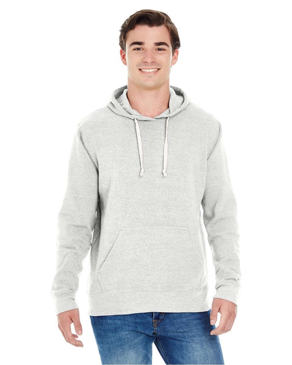 J. America JA8871 Unisex Tri-Blend Pullover Fleece Hoodie - BlankShirts.com