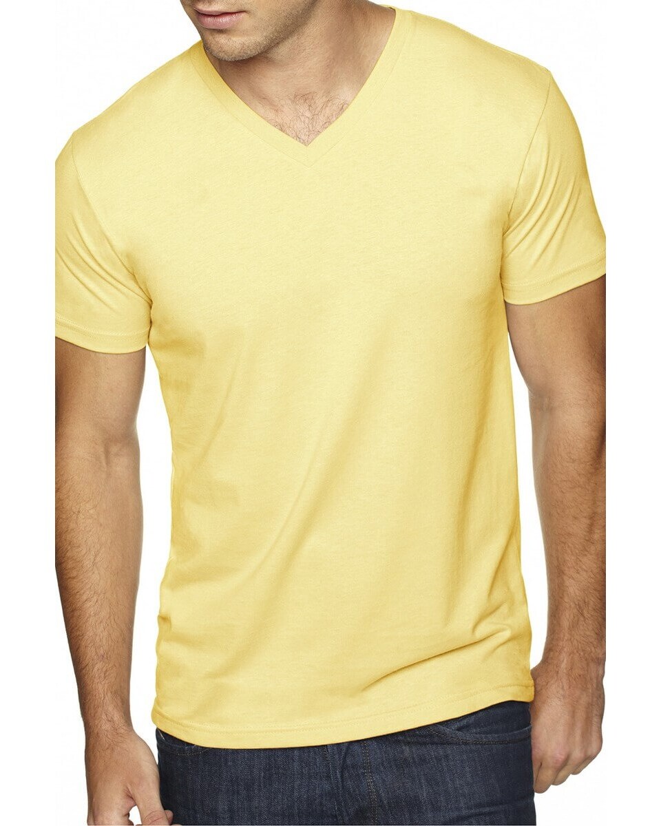Next Level Apparel 6440 Men's Premium Fitted Sueded V-Neck T-Shirt ...