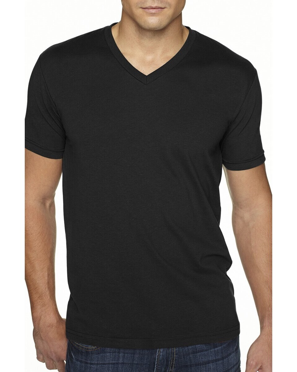 Next Level Apparel 6440 Men's Premium Fitted Sueded V-Neck T-Shirt ...
