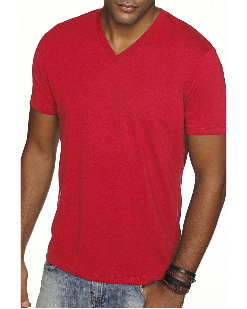 Next Level Apparel 6440 Men's Premium Fitted Sueded V-Neck T-Shirt ...
