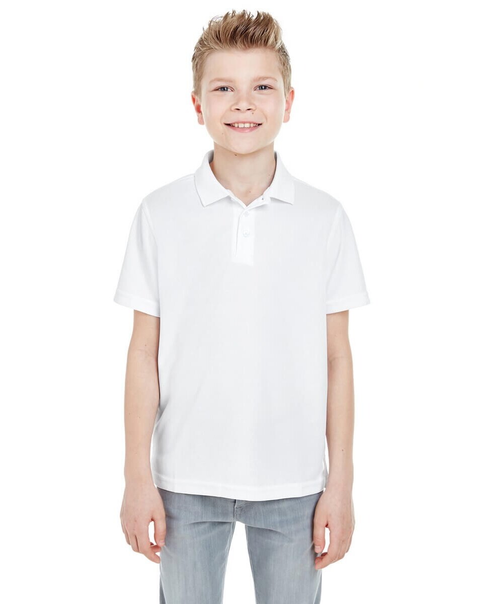 UltraClub 8210Y Youth Cool & Dry Mesh Pique Polo - BlankShirts.com