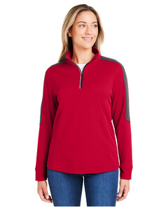 Women's Market Snag Protect Mesh Colorblock Quarter-Zip XS Core 365 CE404W XS