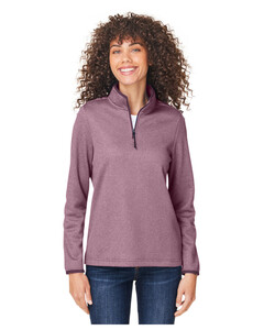 Women's Venture Heathered Stripe Quarter-Zip XS Core 365 CE73W XS