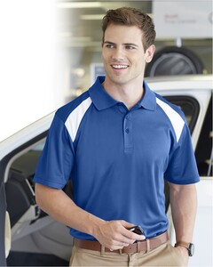4 oz. Polytech Colorblock Polo Shirt L Harriton M318 L