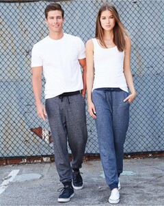 Women's Denim Fleece Jogger Next Level Apparel 9801