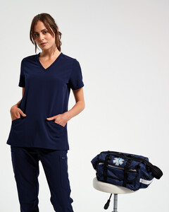 Women's Invincible V-Neck Stretch Scrub Top 2XL Onna NN310 2XL