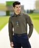 Harriton M211L Men's Tactical Long-Sleeve Performance Polo Shirt