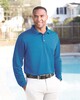 UltraClub 8210LS Adult Cool & Dry Long-Sleeve Mesh Pique Polo