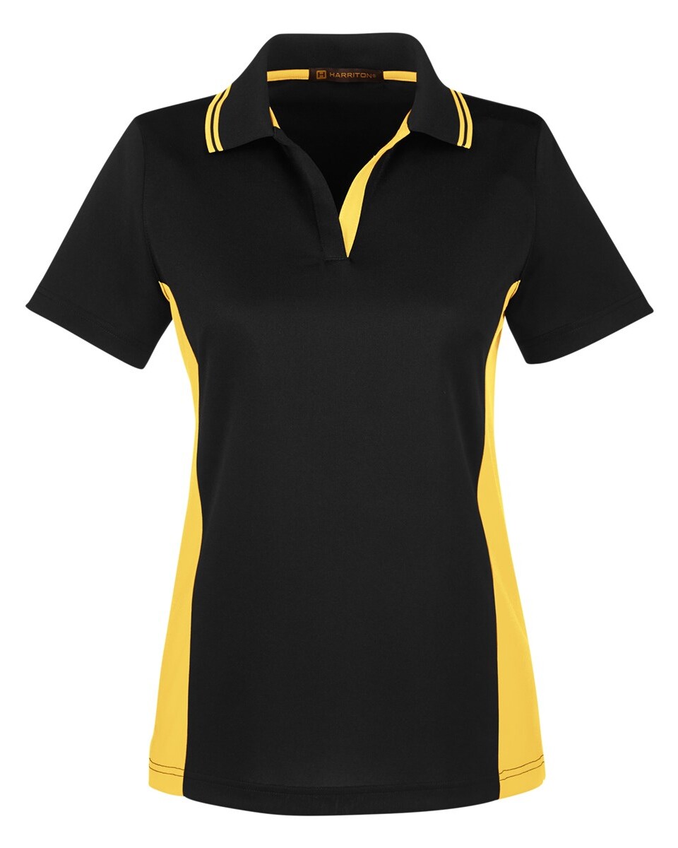 Harriton M386W Ladies' Flash Snag Protection Plus IL Colorblock Polo Shirt