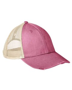 Adams OL102 Red-Ollie Distressed Cap Red