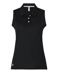 Adidas A1005 Black-Women's Ottoman Sleeveless Polo Black
