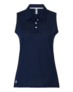 Adidas A1005 Navy-Women's Ottoman Sleeveless Polo Navy