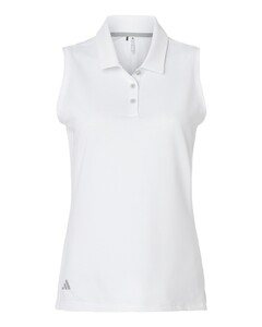 Adidas A1005 White-Women's Ottoman Sleeveless Polo White