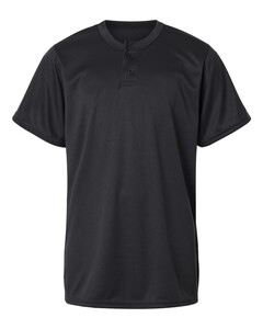 Alleson Athletic 2930 Black-Youth B-Core Placket Jersey Black