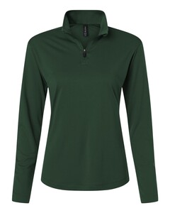 Pro-Lock Women's Performance Quarter-Zip Pullover Green AllPro 41870L Green