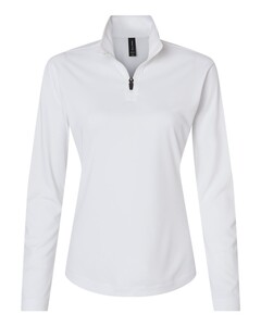 Pro-Lock Women's Performance Quarter-Zip Pullover White AllPro 41870L White