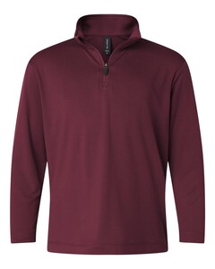 AllPro 41870Y Maroon-Pro-Lock Youth Performance Quarter-Zip Pullover Maroon