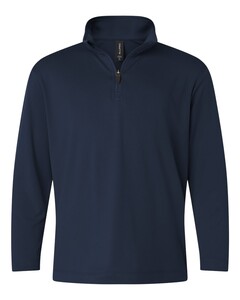 Pro-Lock Youth Performance Quarter-Zip Pullover Navy AllPro 41870Y Navy