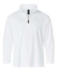 AllPro 41870Y White-Pro-Lock Youth Performance Quarter-Zip Pullover White