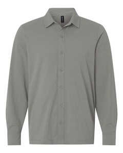 AllPro 41SPLS Gray-Men's Pro-Flex Sorona&reg; Button Down Shirt Gray