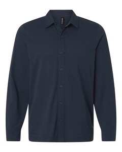AllPro 41SPLS Navy-Men's Pro-Flex Sorona&reg; Button Down Shirt Navy