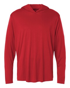 AllPro 48510 Red-Unisex Pro-Lock Performance Hooded Long Sleeve T-Shirt Red