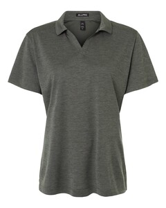 Women's Performance Mélange Polo Shirt Gray AllPro 4HM00L Gray