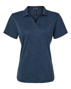 Women's Performance Mélange Polo Shirt Navy AllPro 4HM00L Navy