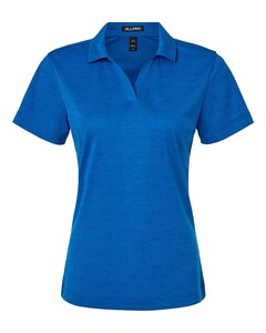 Women's Performance Mélange Polo Shirt Blue AllPro 4HM00L Blue
