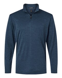 Performance Mélange Quarter-Zip Pullover Navy AllPro 4HM700 Navy
