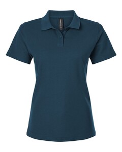 Women's Pique Polo Shirt Blue AllPro 62800L Blue