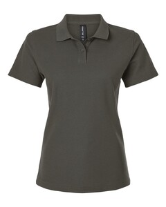 Women's Pique Polo Shirt Gray AllPro 62800L Gray