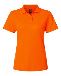 AllPro 62800L Orange-Women's Pique Polo Shirt Orange