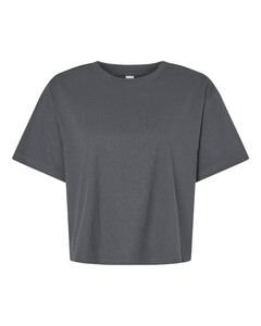 American Apparel 102 Gray-Women's Fine Jersey Boxy T-Shirt Gray